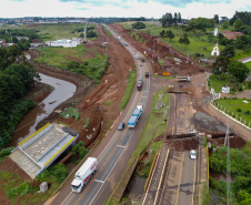 BR-277: obras no trecho em Guarapuava já atingiram 40% de conclusão