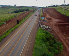 BR-277: obras no trecho em Guarapuava já atingiram 40% de conclusão