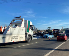 Guinchos e 0800 no lote 4 do anel de integração 