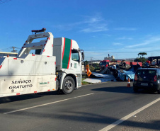 Guinchos e 0800 no lote 4 do anel de integração 