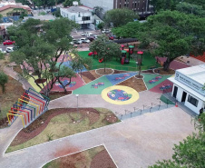 Entre as 82 ações nesse período está a revitalização da Praça Wilson Joffre, em Cascavel, na região Oeste.