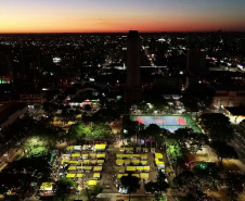 Entre as 82 ações nesse período está a revitalização da Praça Wilson Joffre, em Cascavel, na região Oeste.