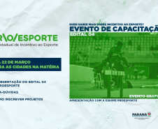 Paraná Esporte realiza eventos de capacitação para inscrição de projetos no Proesporte