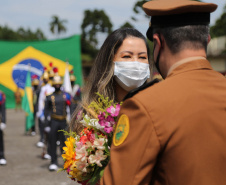 Governador Carlos Massa Ratinho Junior participa da solenidade de 51 anos da Academia Policial Militar do Guatupê - Curitiba, 08/03/2022