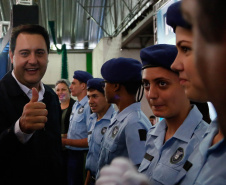 governador Carlos Massa Ratinho Junior e o  Secretário da Saúde, Beto Preto, assinam nesta quinta-feira (31), liberação de recurso para o Hospital de Rio Branco do Sul. 31/03/2022 - 