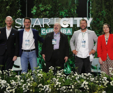 O governador Carlos Massa Ratinho Junior participou nesta quinta feira, da abertura do Smart City Curitiba, edição brasileira da maior rede mundial de eventos sobre cidades inteligentes.