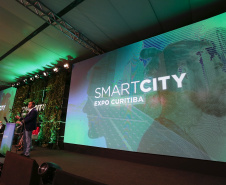 O governador Carlos Massa Ratinho Junior participou nesta quinta feira, da abertura do Smart City Curitiba, edição brasileira da maior rede mundial de eventos sobre cidades inteligentes.