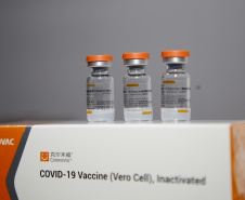 Distribuição de vacinas contra Covid 19, para as regionais de saúde do Paraná, no Cemepar, em Curitiba -  Curitiba, 29/03/2022