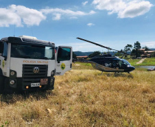 Com apoio de aeronave do BPMOA, IAT identifica irregularidades em áreas de APP 