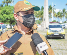 Polícia Militar desencadeia megaoperação Fortaleza no Litoral do estado com viaturas e helicóptero