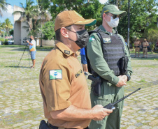 Polícia Militar desencadeia megaoperação Fortaleza no Litoral do estado com viaturas e helicóptero