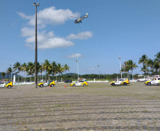 Polícia Militar desencadeia megaoperação Fortaleza no Litoral do estado com viaturas e helicóptero