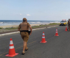 Polícia Militar desencadeia megaoperação Fortaleza no Litoral do estado com viaturas e helicóptero - 