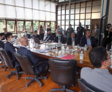 Governador Carlos Massa Ratinho Junior recebe embaixador do Japão no Brasil Teiji Hayashi e Cônsul Geral Keiji Hamada