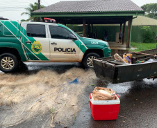 Polícia Ambiental prende seis e aplica R$ 11 mil em multas ao constatar pesca ilegal no Lago Itaipu, no Oeste do estado