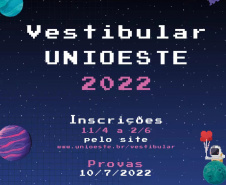 Vestibular Unioeste 2022 abre inscrições, provas serão dia 10 de julho 