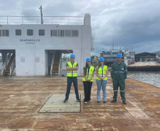 DER/PR realiza visita técnica em estaleiro que fará reforma de ferry boats 