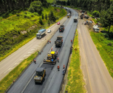 Implantação de terceiras faixas avança e traz mais agilidade e segurança para o tráfego na PR-092