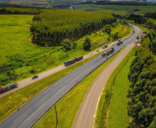 Implantação de terceiras faixas avança e traz mais agilidade e segurança para o tráfego na PR-092