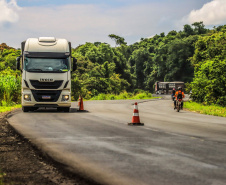 Implantação de terceiras faixas avança e traz mais agilidade e segurança para o tráfego na PR-092