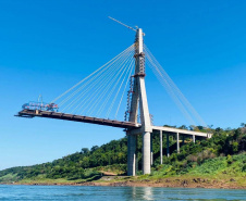 Obra da Ponte da Integração Brasil – Paraguai chega a 82% de conclusão 