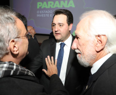 Governador Carlos Massa Ratinho Junior participa de evento da Invest Paraná no Museu Oscar Niemeyer, em Curitiba - Curitiba, 17/05/2022 - 