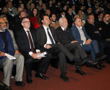 Governador Carlos Massa Ratinho Junior participa de evento da Invest Paraná no Museu Oscar Niemeyer, em Curitiba - Curitiba, 17/05/2022 - 