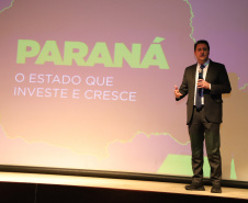 Governador Carlos Massa Ratinho Junior participa de evento da Invest Paraná no Museu Oscar Niemeyer, em Curitiba - Curitiba, 17/05/2022 - 