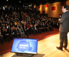 Governador Carlos Massa Ratinho Junior participa de evento da Invest Paraná no Museu Oscar Niemeyer, em Curitiba - Curitiba, 17/05/2022 - 