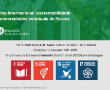 Ranking internacional destaca sustentabilidade das universidades estaduais do Paraná