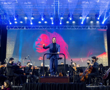 Orquestra Sinfônica do Paraná apresentou primeiro concerto da série Clássicos Sertanejos - Guarapuava, 20/05/2022