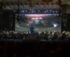 Orquestra Sinfônica do Paraná apresentou primeiro concerto da série Clássicos Sertanejos - Guarapuava, 20/05/2022