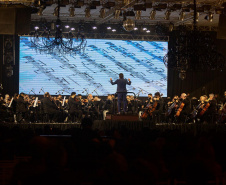 Orquestra Sinfônica do Paraná apresentou primeiro concerto da série Clássicos Sertanejos - Guarapuava, 20/05/2022