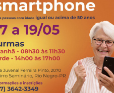 Paraná promove curso de Smartphone para idosos em Rio Negro