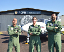 PCPR passa a ter três novos copilotos no Grupamento de Operações Aéreas