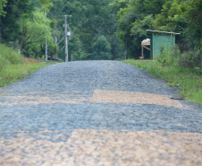 Estrada Rural na Comunidade de Ribeirão de Cima, em Teixeira Soares - 