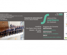 Orquestra Sinfônica do Paraná se apresenta em quatro cidades em maio