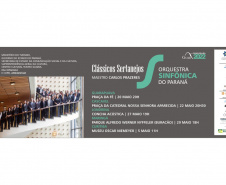 Orquestra Sinfônica do Paraná se apresenta em quatro cidades em maio