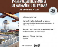 Sanepar abre inscrição para evento virtual sobre preservação da memória do saneamento