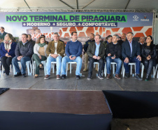 Governador Carlos Massa Ratinho Junior Assina Ordem de Serviço para construção do novo Terminal de Ônibus em Piraquara, na Região Metropolitana de Curitiba.  Piraquara, 19/05/2022 - Foto: Ari Dias/AEN