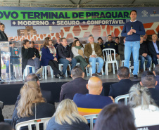 Governador Carlos Massa Ratinho Junior Assina Ordem de Serviço para construção do novo Terminal de Ônibus em Piraquara, na Região Metropolitana de Curitiba.  Piraquara, 19/05/2022 - Foto: Ari Dias/AEN