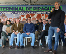 Governador Carlos Massa Ratinho Junior Assina Ordem de Serviço para construção do novo Terminal de Ônibus em Piraquara, na Região Metropolitana de Curitiba.  Piraquara, 19/05/2022 - Foto: Ari Dias/AEN