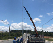 DER/PR garante nova iluminação para a rodovia João Leopoldo Jacomel 