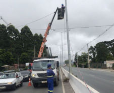 DER/PR garante nova iluminação para a rodovia João Leopoldo Jacomel 