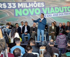 ASSINATURA DA ORDEM DE SERVIÇO DAS OBRAS DO NOVO VIADUTO DE SÃO JOSÉ DOS PINHAIS