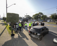 Portos do Paraná promove blitz educativa alinhada com o Movimento Maio Amarelo