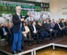 O Governo do Estado celebra nesta terça-feira (31) o primeiro ano do Paraná como área livre de febre aftosa sem vacinação e comemora os 10 anos de fundação da Agência de Defesa Agropecuária do Paraná (Adapar) - Curitiba, 31/05/2022