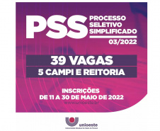 Unioeste abre processo seletivo para contratação de servidores temporários 