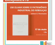 A arquiteta, urbanista e professora Iaskara S. Florenzano lança na próxima terça-feira (17), no auditório da Biblioteca Pública do Paraná, o livro Um Olhar Sobre o Patrimônio Industrial do Rebouças. 