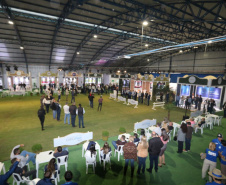 O vice-governador Darci Piana e o secretário de Estado da Agricultura e do Abastecimento, Norberto Ortigara, participaram nesta quinta-feira (12) da abertura da 15ª ExpoFrísia, no pavilhão do Parque Histórico de Carambeí, na região dos Campos Gerais - 